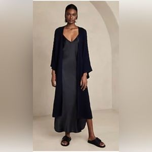 NWT Banana Republic Jasmine Cotton Duster Cardigan. Navy. Medium/Large